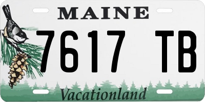 ME license plate 7617TB