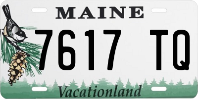 ME license plate 7617TQ