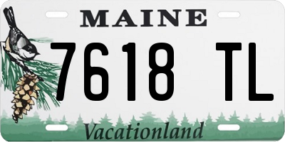 ME license plate 7618TL