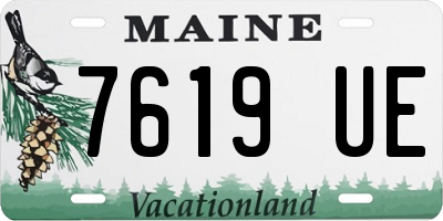 ME license plate 7619UE