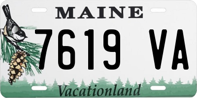 ME license plate 7619VA