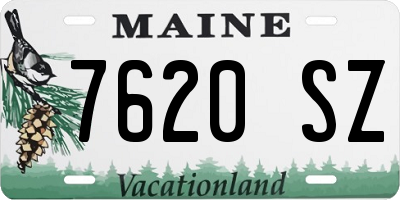 ME license plate 7620SZ
