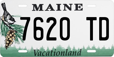 ME license plate 7620TD