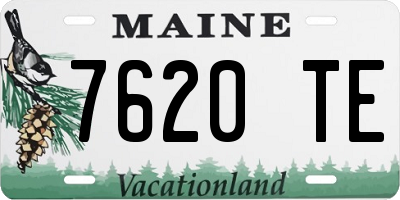 ME license plate 7620TE