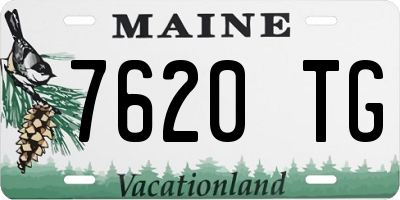 ME license plate 7620TG