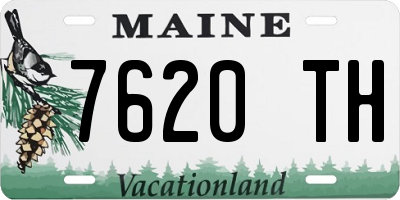 ME license plate 7620TH