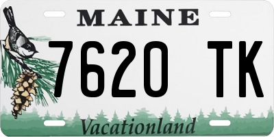 ME license plate 7620TK