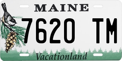 ME license plate 7620TM