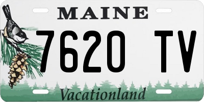 ME license plate 7620TV