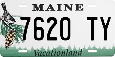 ME license plate 7620TY