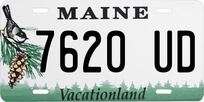 ME license plate 7620UD