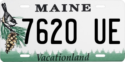 ME license plate 7620UE