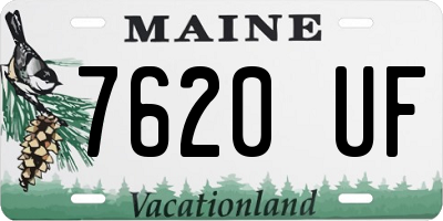 ME license plate 7620UF