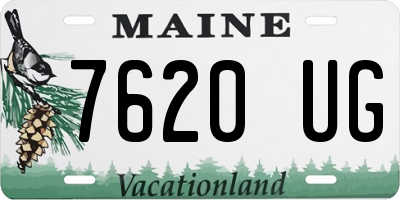 ME license plate 7620UG