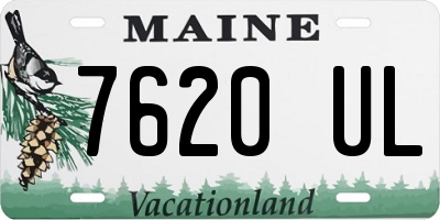 ME license plate 7620UL