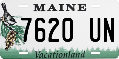 ME license plate 7620UN