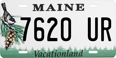 ME license plate 7620UR