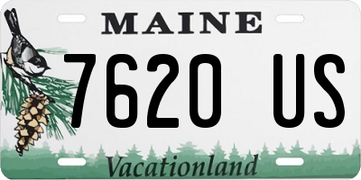 ME license plate 7620US