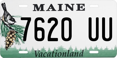 ME license plate 7620UU
