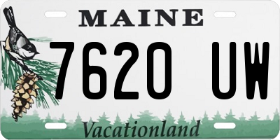 ME license plate 7620UW