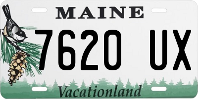 ME license plate 7620UX
