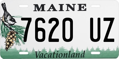 ME license plate 7620UZ