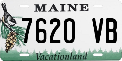 ME license plate 7620VB