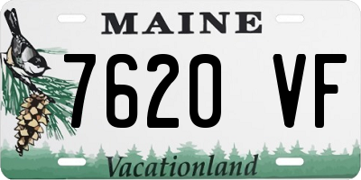 ME license plate 7620VF