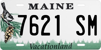 ME license plate 7621SM