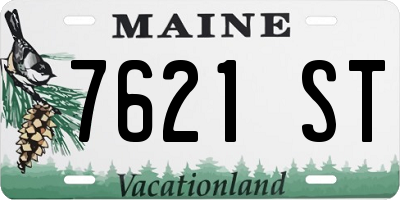 ME license plate 7621ST