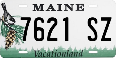 ME license plate 7621SZ