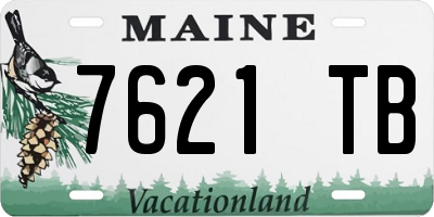 ME license plate 7621TB