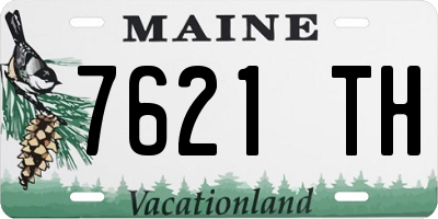 ME license plate 7621TH