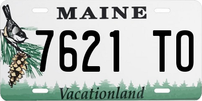 ME license plate 7621TO