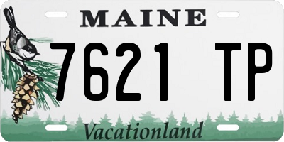 ME license plate 7621TP