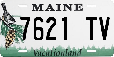 ME license plate 7621TV