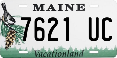 ME license plate 7621UC