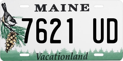 ME license plate 7621UD