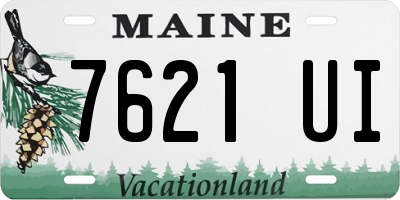 ME license plate 7621UI