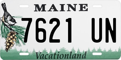 ME license plate 7621UN