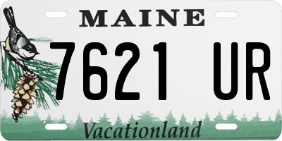 ME license plate 7621UR