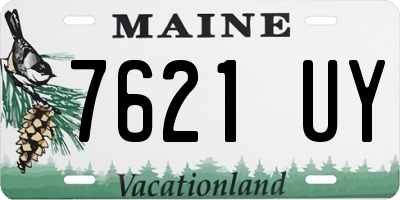 ME license plate 7621UY