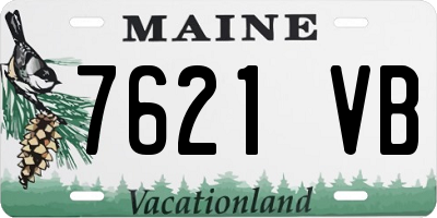 ME license plate 7621VB