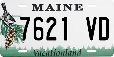 ME license plate 7621VD
