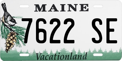 ME license plate 7622SE