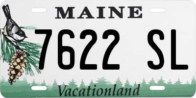 ME license plate 7622SL