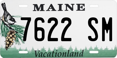 ME license plate 7622SM