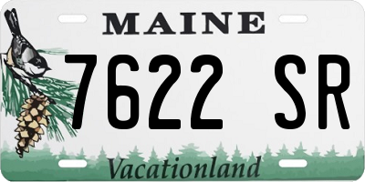 ME license plate 7622SR