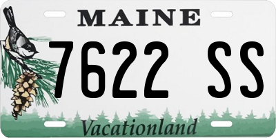 ME license plate 7622SS