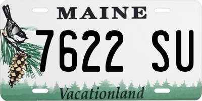 ME license plate 7622SU